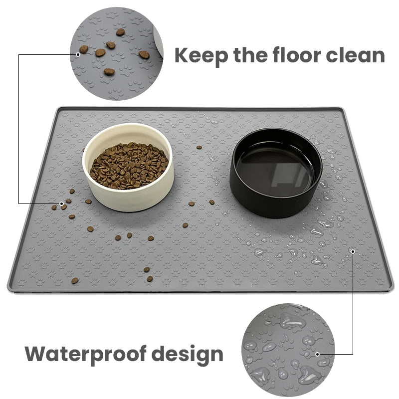 Bowl mat made of waterproof silicone