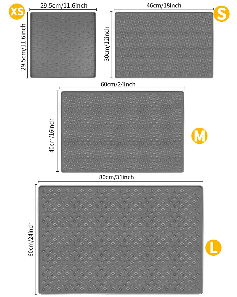 Bowl mat made of waterproof silicone